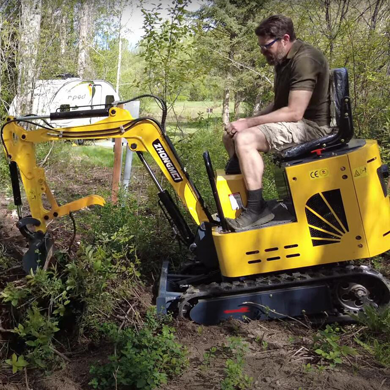 Escavador pequeno pequeno da maquinaria móvel de Thumb Micro Earth do Bagger de Mini Clamshell Shovel Excavator Trailer