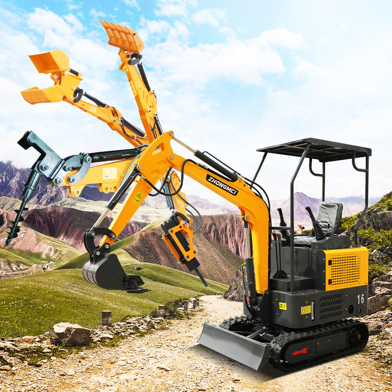 Excavadora Escavator Pelle Digger Mini Excavator de Ton Mini da esteira rolante 1,2 de ZHONGMEI Minibagger