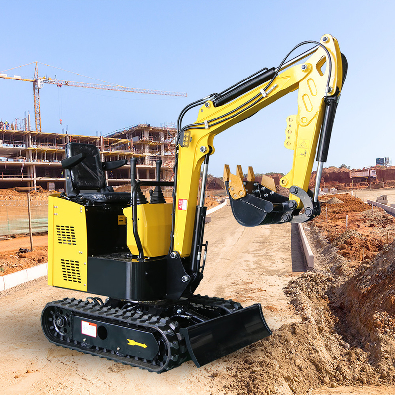 2 de 1,5 toneladas de 1 toneladas de 0,8 toneladas Ton Lithium Battery Extendable Track Mini Excavator elétrico