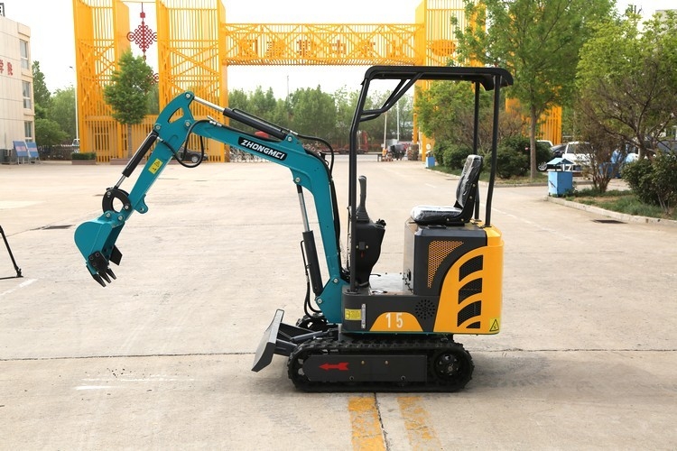 Escavador pequeno da cor amarela de borracha telescópica de Mini Excavator 1700kg da trilha do quadro da trilha