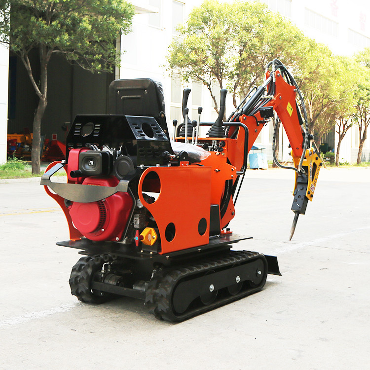 A eficácia do combustível alta esteira rolante de 0,8 T montou a máquina escavadora hidráulica Mini Garden Digger