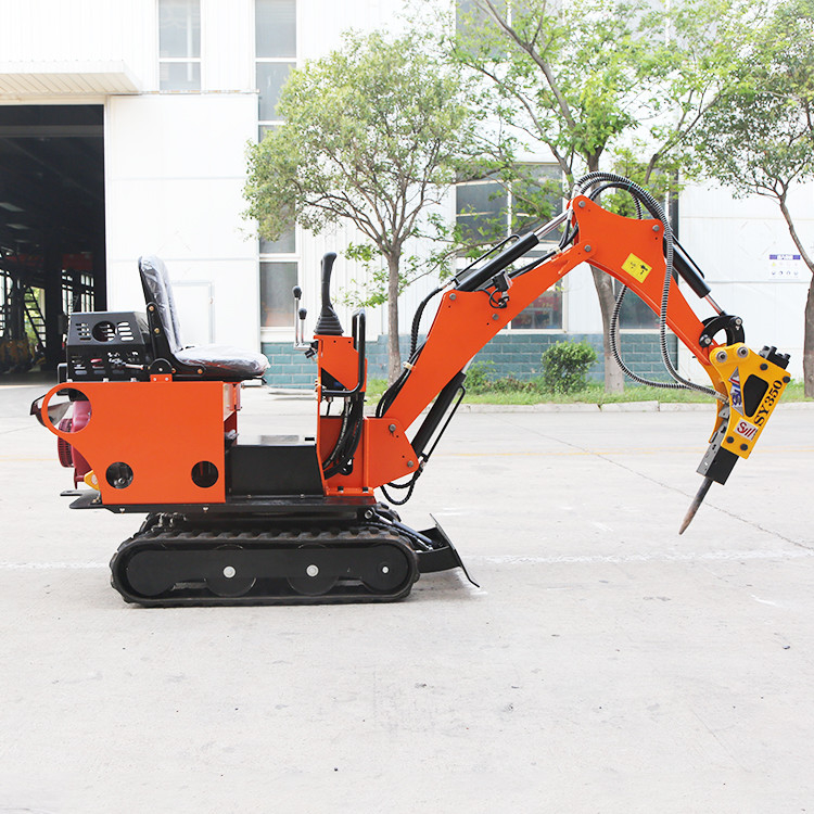 A eficácia do combustível alta esteira rolante de 0,8 T montou a máquina escavadora hidráulica Mini Garden Digger